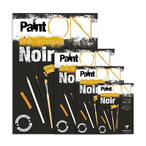 Clairefontaine Paint’ON Sketch Pad // Noir Color (A5/A4)