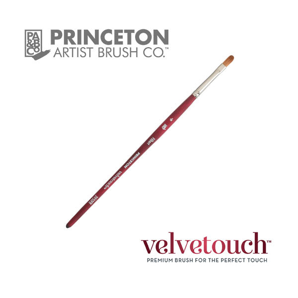 Princeton 3950 Velvetouch Synthetic Sable Brush // Filbert