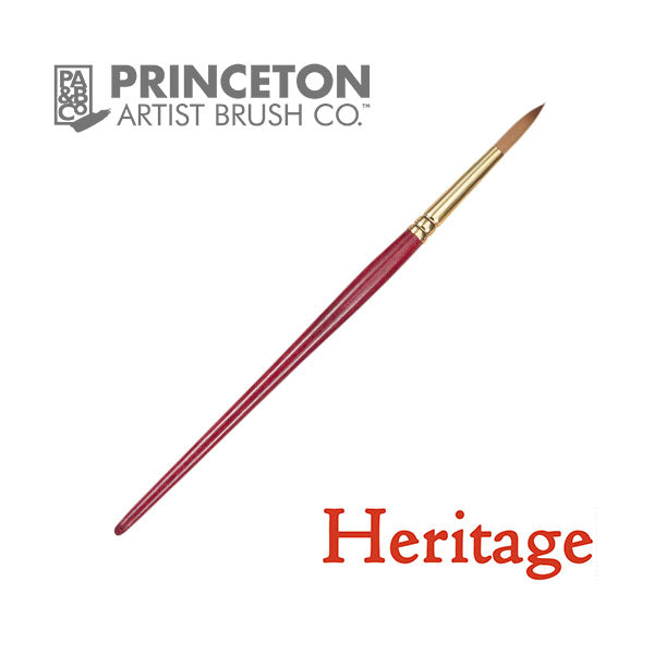 Princeton 4050 Heritage Synthetic Sable Brush // Round (List 1/2) —  Stickerrific