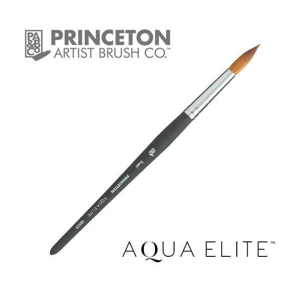 Princeton Aqua Elite Series 4850 Synthetic Kolinsky Watercolor Paint Brush  Round 20