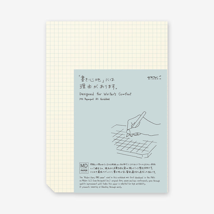 MD Tear-Off Paper Pad - Cotton/Grid/Blank (A5/A4 Size)