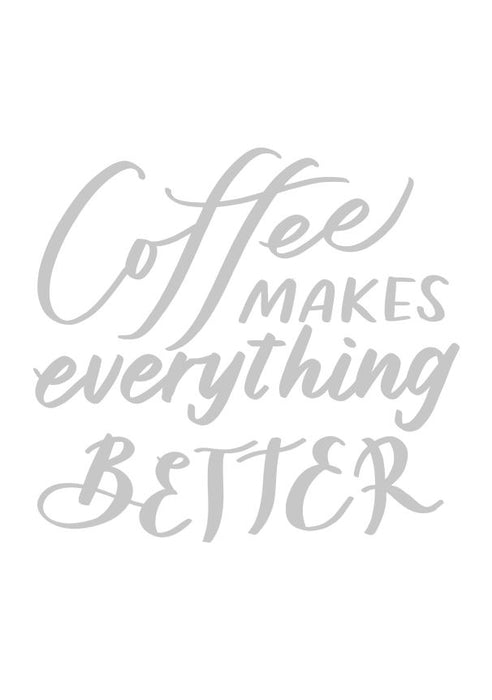 (FREE) Inspirational Quote Brush Lettering Printable: Coffee