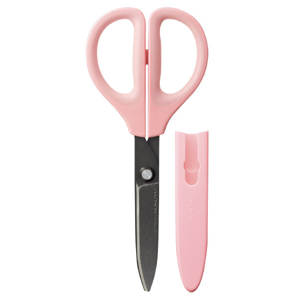 Kokuyo Hasa Fluorine Coated Blade Scissors / Pink
