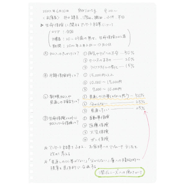 Kokuyo Soft Ring Notebook / Dot Grid (A5/B5 Size)