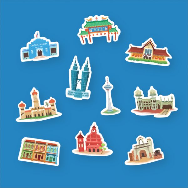Malaysia Series Stickers: With love, Malaysia