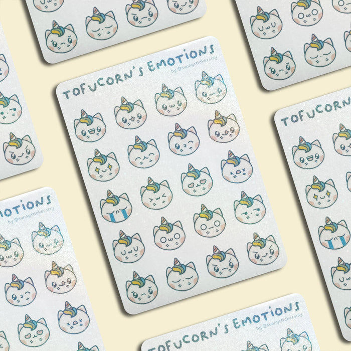 Sunny Stickers MY Sticker Sheet // Tofucorn's Emotions
