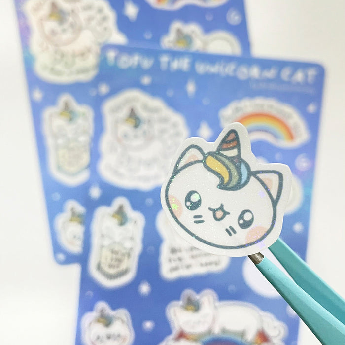 Sunny Stickers MY Sticker Sheet // Tofu the Unicorn