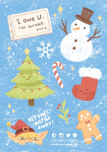 Wei Li Wonka - Christmas Stickers
